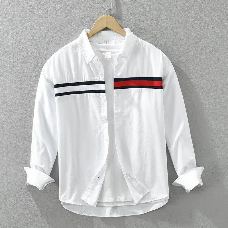 Men Cotton Loose Long Sleeve Shirt (Pack of 2)