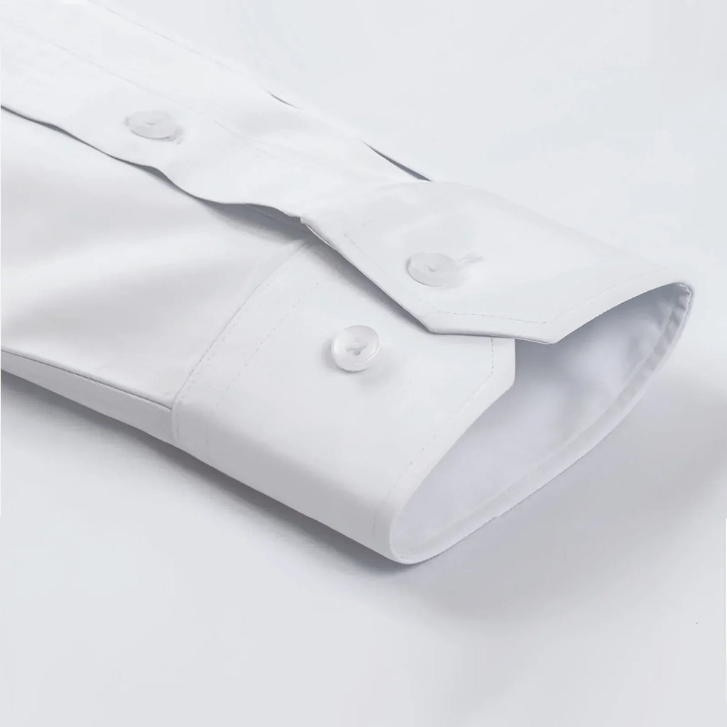 Men's Formal Regular Fit Cotton Full Sleeve Shirt - Sky Blue & White Combo